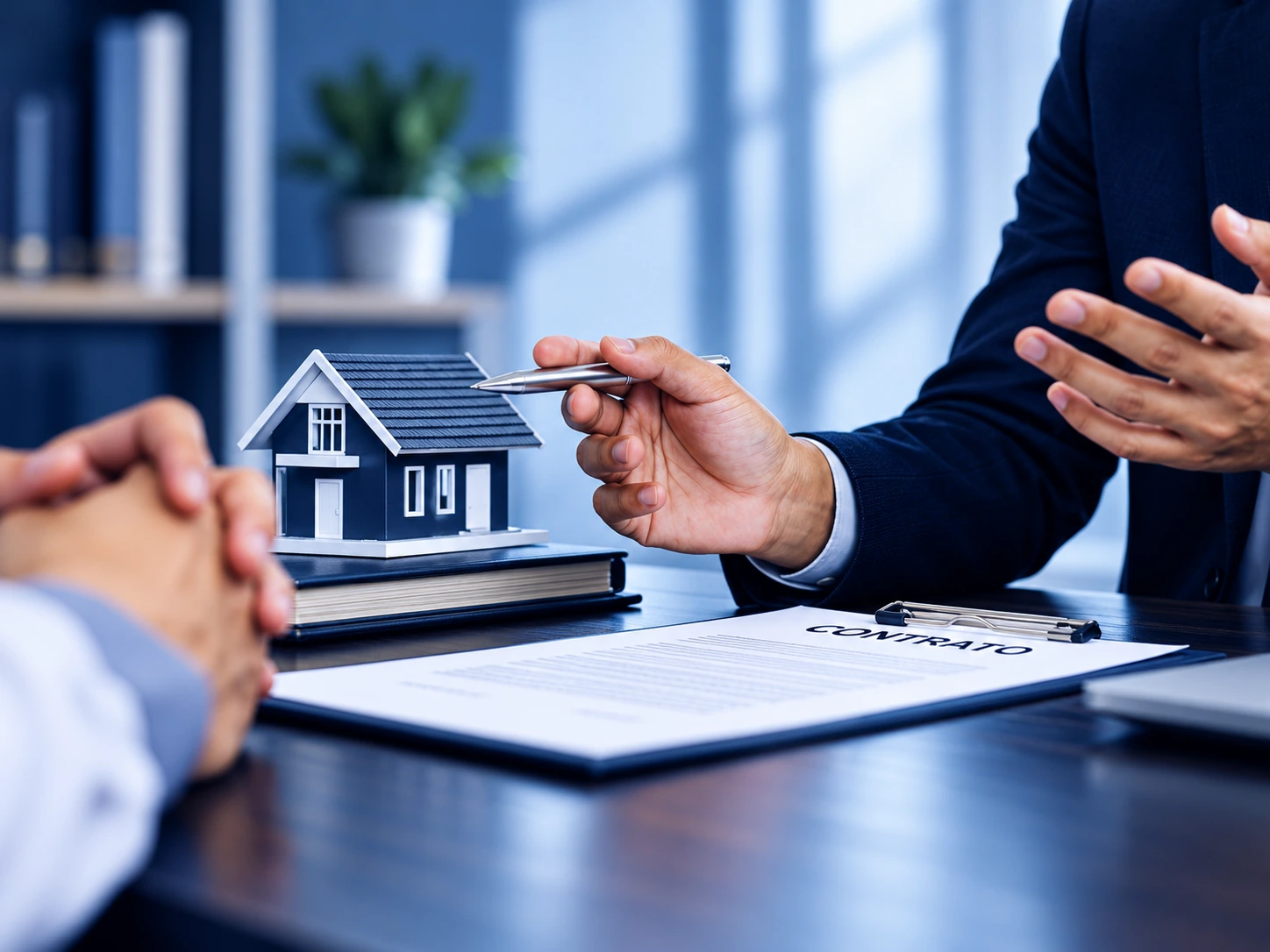 Asesoría profesional inmobiliaria en una reunión
